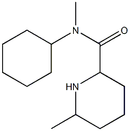 N-cyclohexyl-N,6-dimethylpiperidine-2-carboxamide Structure