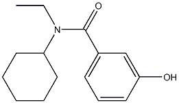 N-cyclohexyl-N-ethyl-3-hydroxybenzamide Structure