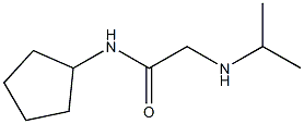 N-cyclopentyl-2-(propan-2-ylamino)acetamide Structure