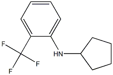 N-cyclopentyl-2-(trifluoromethyl)aniline 구조식 이미지