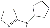 N-cyclopentyl-4,5-dihydro-1,3-thiazol-2-amine 구조식 이미지