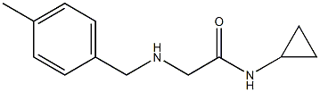 N-cyclopropyl-2-{[(4-methylphenyl)methyl]amino}acetamide Structure