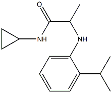 N-cyclopropyl-2-{[2-(propan-2-yl)phenyl]amino}propanamide 구조식 이미지