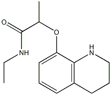 N-ethyl-2-(1,2,3,4-tetrahydroquinolin-8-yloxy)propanamide Structure