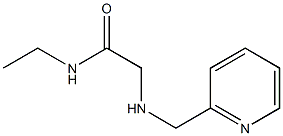 N-ethyl-2-[(pyridin-2-ylmethyl)amino]acetamide 구조식 이미지