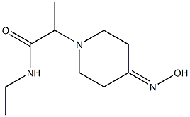 N-ethyl-2-[4-(hydroxyimino)piperidin-1-yl]propanamide 구조식 이미지