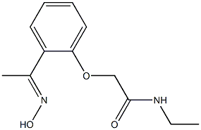 N-ethyl-2-{2-[(1E)-N-hydroxyethanimidoyl]phenoxy}acetamide 구조식 이미지