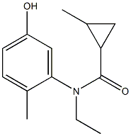 N-ethyl-N-(5-hydroxy-2-methylphenyl)-2-methylcyclopropane-1-carboxamide Structure