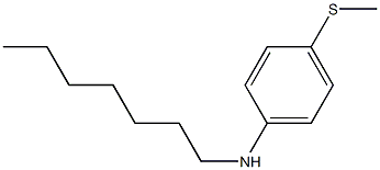 N-heptyl-4-(methylsulfanyl)aniline 구조식 이미지