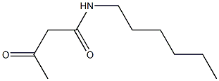 N-hexyl-3-oxobutanamide Structure