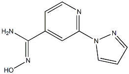 N'-hydroxy-2-(1H-pyrazol-1-yl)pyridine-4-carboximidamide 구조식 이미지