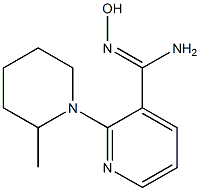 N'-hydroxy-2-(2-methylpiperidin-1-yl)pyridine-3-carboximidamide 구조식 이미지