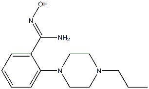 N'-hydroxy-2-(4-propylpiperazin-1-yl)benzene-1-carboximidamide Structure