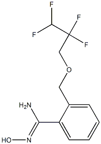 N'-hydroxy-2-[(2,2,3,3-tetrafluoropropoxy)methyl]benzene-1-carboximidamide Structure