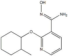 N'-hydroxy-2-[(2-methylcyclohexyl)oxy]pyridine-3-carboximidamide 구조식 이미지