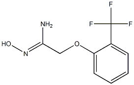 N'-hydroxy-2-[2-(trifluoromethyl)phenoxy]ethanimidamide 구조식 이미지