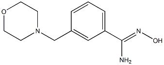 N'-hydroxy-3-(morpholin-4-ylmethyl)benzenecarboximidamide 구조식 이미지