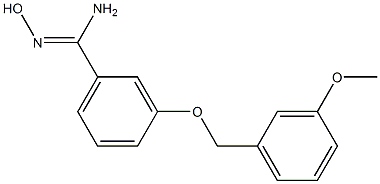 N'-hydroxy-3-[(3-methoxybenzyl)oxy]benzenecarboximidamide Structure