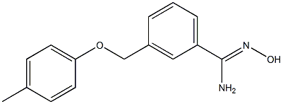 N'-hydroxy-3-[(4-methylphenoxy)methyl]benzenecarboximidamide Structure
