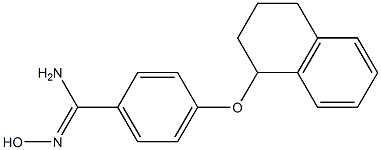 N'-hydroxy-4-(1,2,3,4-tetrahydronaphthalen-1-yloxy)benzene-1-carboximidamide Structure