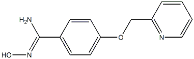 N'-hydroxy-4-(pyridin-2-ylmethoxy)benzenecarboximidamide 구조식 이미지