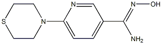 N'-hydroxy-6-(thiomorpholin-4-yl)pyridine-3-carboximidamide Structure