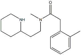 N-methyl-2-(2-methylphenyl)-N-[2-(piperidin-2-yl)ethyl]acetamide 구조식 이미지