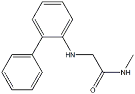 N-methyl-2-[(2-phenylphenyl)amino]acetamide Structure