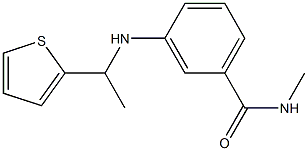 N-methyl-3-{[1-(thiophen-2-yl)ethyl]amino}benzamide Structure