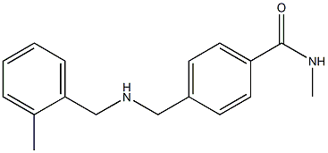 N-methyl-4-({[(2-methylphenyl)methyl]amino}methyl)benzamide 구조식 이미지