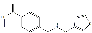 N-methyl-4-{[(thiophen-3-ylmethyl)amino]methyl}benzamide Structure