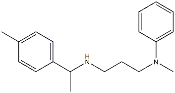 N-methyl-N-(3-{[1-(4-methylphenyl)ethyl]amino}propyl)aniline Structure