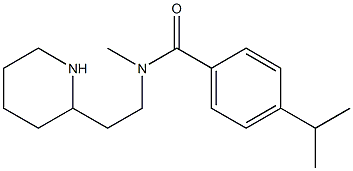 N-methyl-N-[2-(piperidin-2-yl)ethyl]-4-(propan-2-yl)benzamide 구조식 이미지