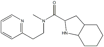 N-methyl-N-[2-(pyridin-2-yl)ethyl]-octahydro-1H-indole-2-carboxamide 구조식 이미지