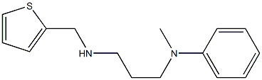 N-methyl-N-{3-[(thiophen-2-ylmethyl)amino]propyl}aniline Structure