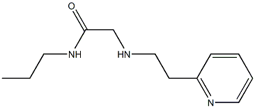 N-propyl-2-{[2-(pyridin-2-yl)ethyl]amino}acetamide 구조식 이미지