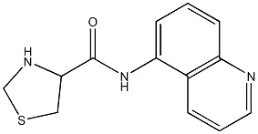 N-quinolin-5-yl-1,3-thiazolidine-4-carboxamide Structure