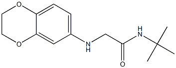 N-tert-butyl-2-(2,3-dihydro-1,4-benzodioxin-6-ylamino)acetamide Structure