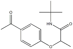 N-tert-butyl-2-(4-acetylphenoxy)propanamide Structure