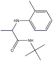 N-tert-butyl-2-[(2-methylphenyl)amino]propanamide 구조식 이미지