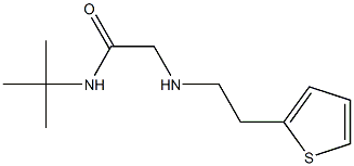 N-tert-butyl-2-{[2-(thiophen-2-yl)ethyl]amino}acetamide Structure