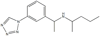 pentan-2-yl({1-[3-(1H-1,2,3,4-tetrazol-1-yl)phenyl]ethyl})amine Structure