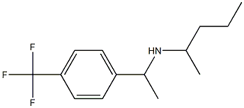 pentan-2-yl({1-[4-(trifluoromethyl)phenyl]ethyl})amine Structure