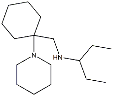 pentan-3-yl({[1-(piperidin-1-yl)cyclohexyl]methyl})amine Structure