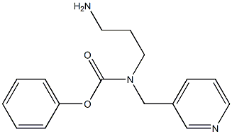 phenyl N-(3-aminopropyl)-N-(pyridin-3-ylmethyl)carbamate 구조식 이미지