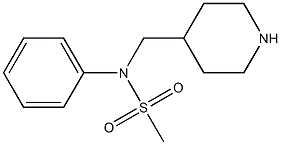 phenyl-N-(piperidin-4-ylmethyl)methanesulfonamide 구조식 이미지