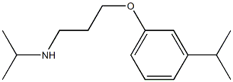 propan-2-yl({3-[3-(propan-2-yl)phenoxy]propyl})amine Structure