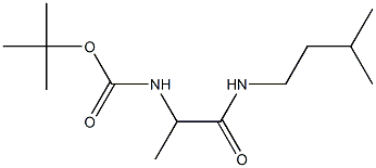 tert-butyl 1-methyl-2-[(3-methylbutyl)amino]-2-oxoethylcarbamate 구조식 이미지