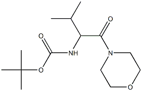 tert-butyl 2-methyl-1-(morpholin-4-ylcarbonyl)propylcarbamate Structure