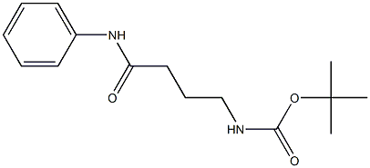 tert-butyl 4-anilino-4-oxobutylcarbamate 구조식 이미지
